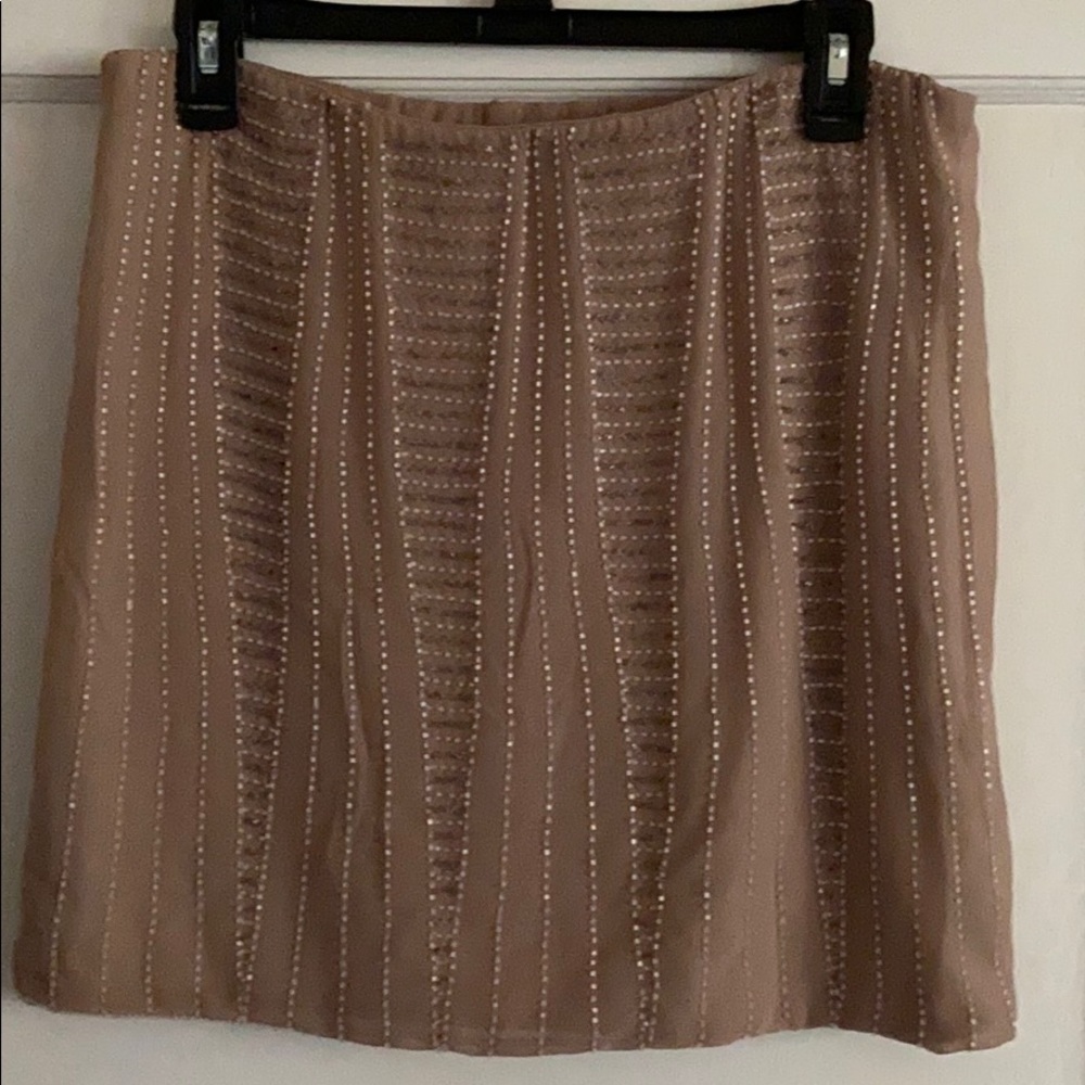 Lauren Conrad beaded blush skirt - size small